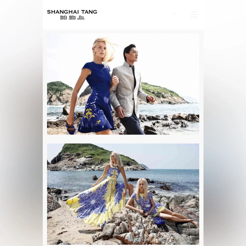 ⭐️SHANGHAI TANG⭐️ Seafoam Green Silk Dress with leaf embellishments ⭐️STUNNING - Picture 14 of 16